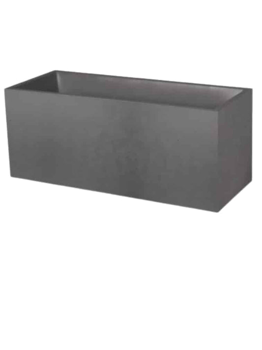 אדנית דמוי בטון | מידות 100X40X40 | אפור כהה