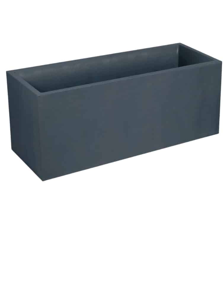אדנית דמוי אבן | מידות 100X40X40 | אפור כהה