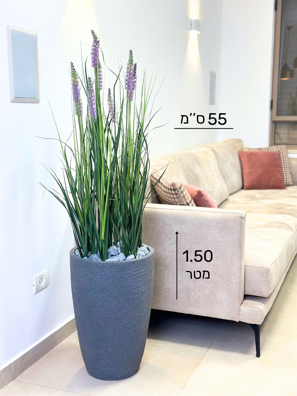 עשבוני לבנדר בינוני | בכד פמילי בינוני | גובה 1.50 מטר
