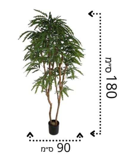 עץ בונסאי מלאכותי בעל עלים משוננים גרדן מרקט 2 4
